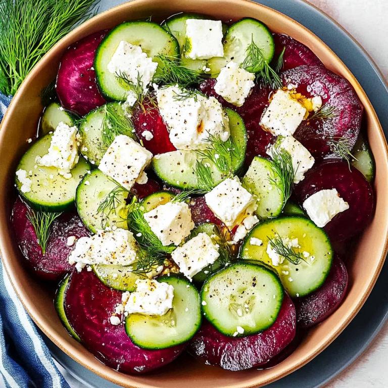 Brighten Your Meal with Beet Salad, Feta, and Dill Delight