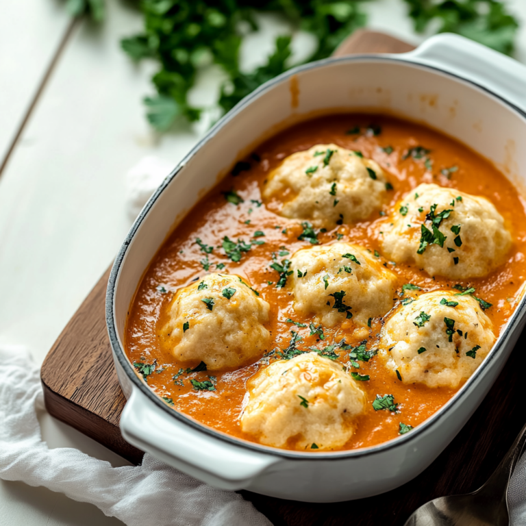 Ultimate Best Tomato Soup with Cheddar Bay Dumplings Recipe