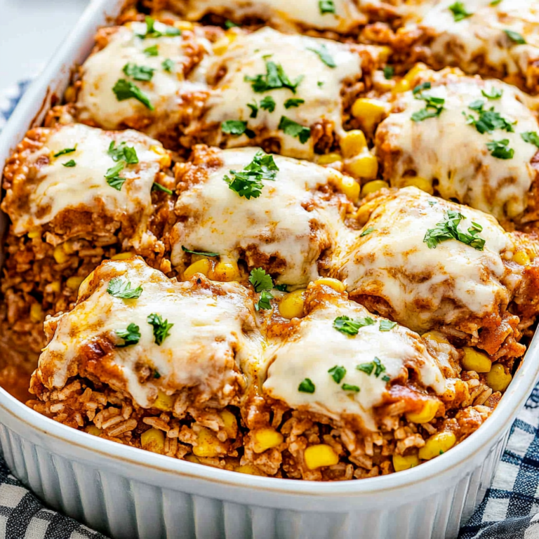 Irresistible Chicken Enchilada Rice Casserole Recipe