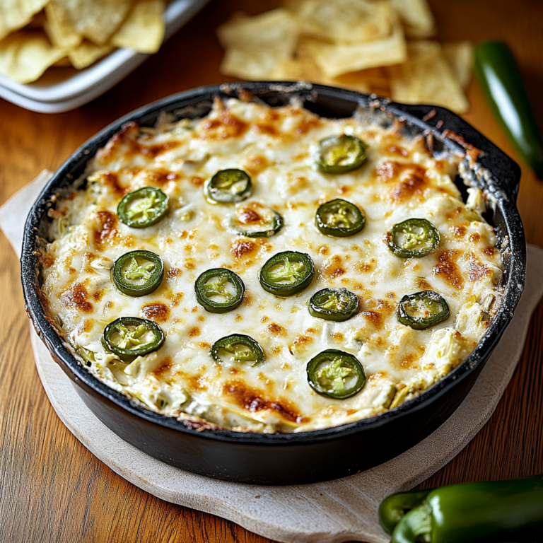 Irresistible Creamy Baked Jalapeño Artichoke Dip Recipe