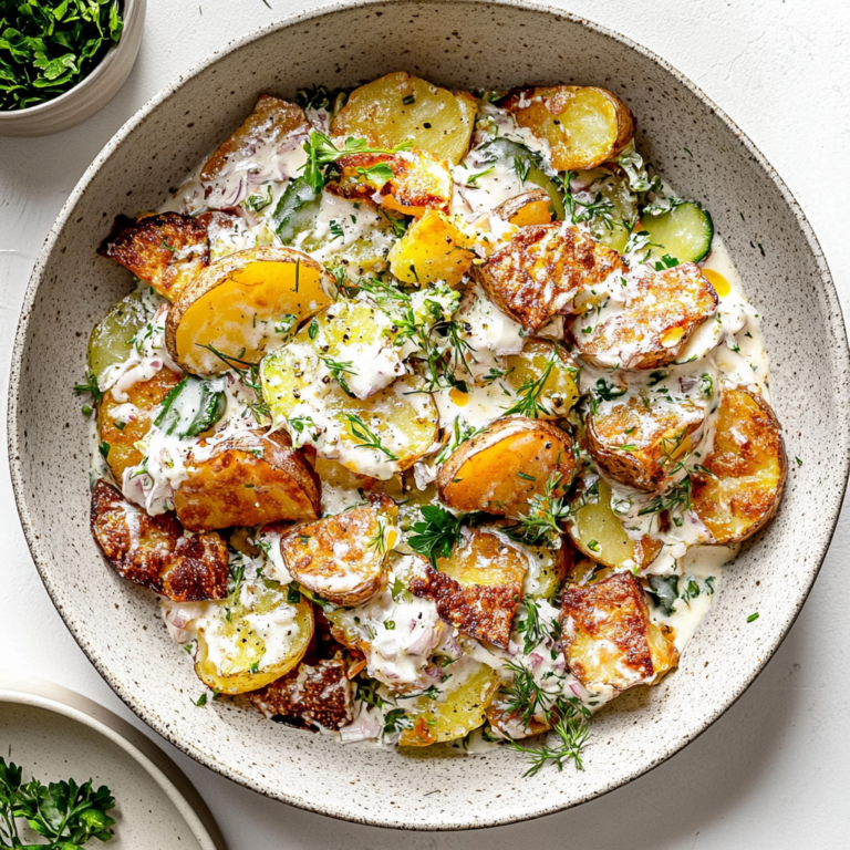 Irresistible Crispy Smashed Potato Salad Recipe