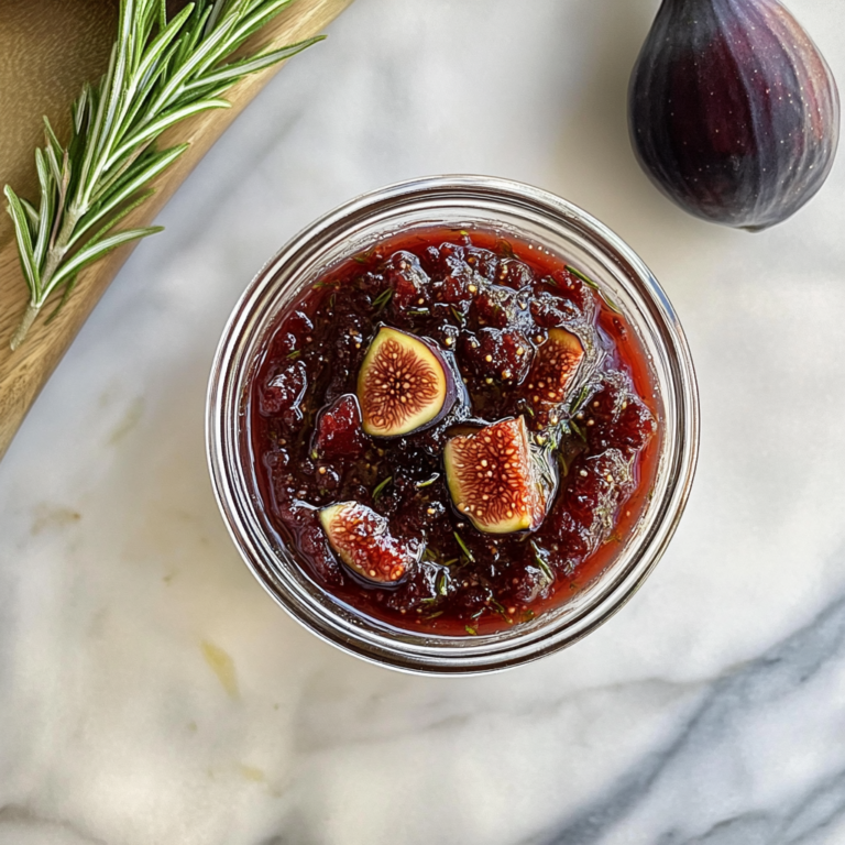 Irresistible Fig Rosemary and Red Wine Jam Recipe
