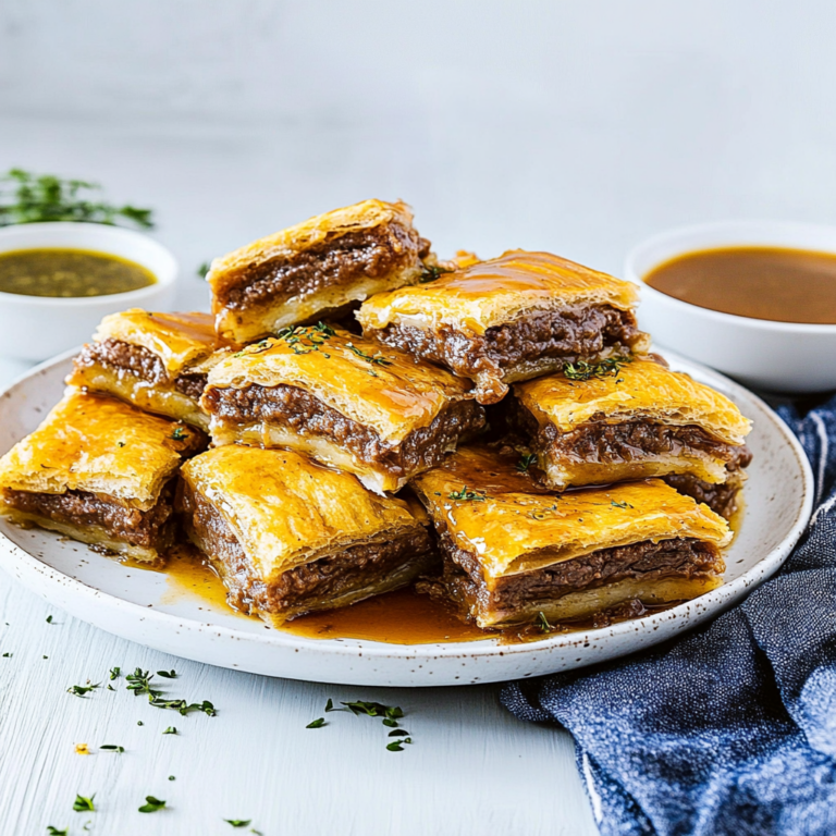 Savory French Dip Squares: Irresistible Party Treats!