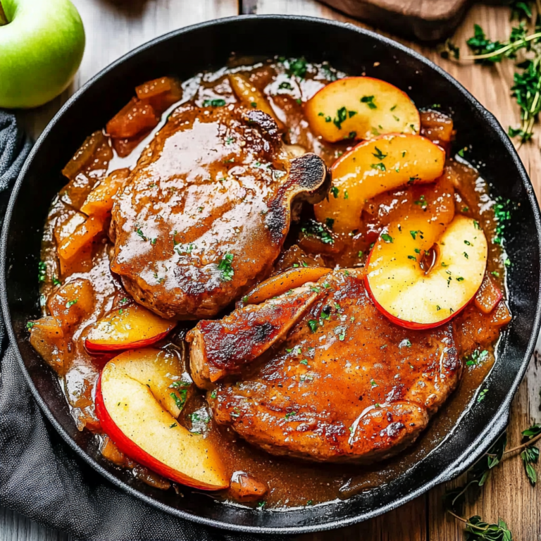 Irresistible Juicy Apple Butter Pork Chops Recipe