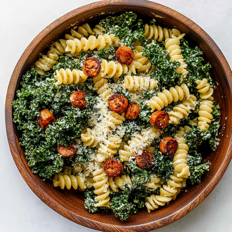 Refreshing Kale Caesar Pasta Salad for Summer Fun