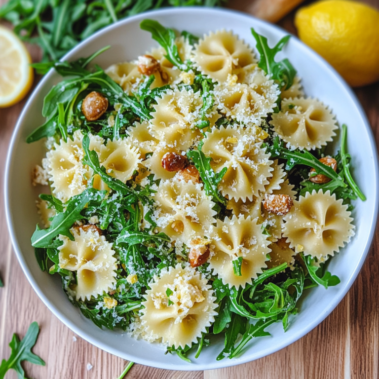 Zesty Lemon Arugula Pasta Salad: A Refreshing Delight