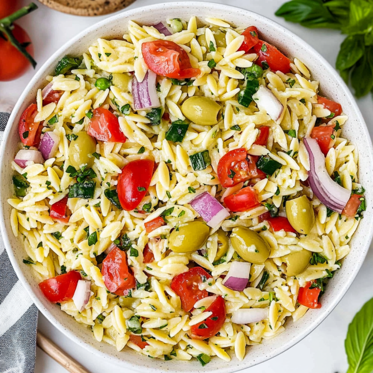 Refreshing Light Orzo Olive Salad for Quick Meals