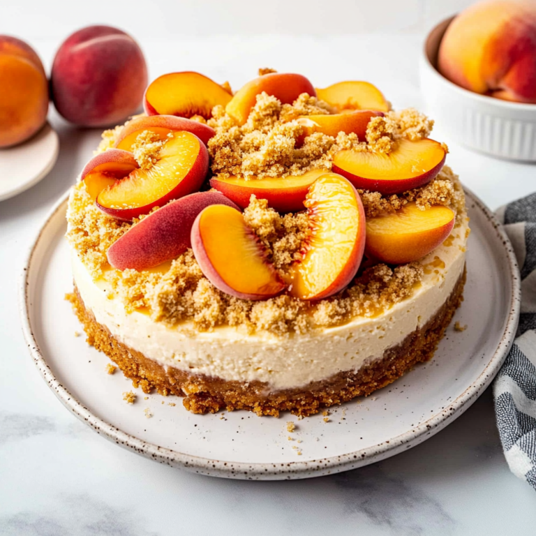 Irresistible Peach Cobbler Cheesecake Recipe to Impress!
