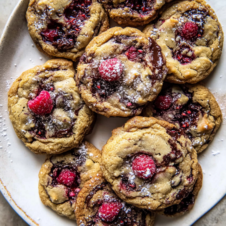 Easy & Irresistible Raspberry Chocolate Chunk Cookies