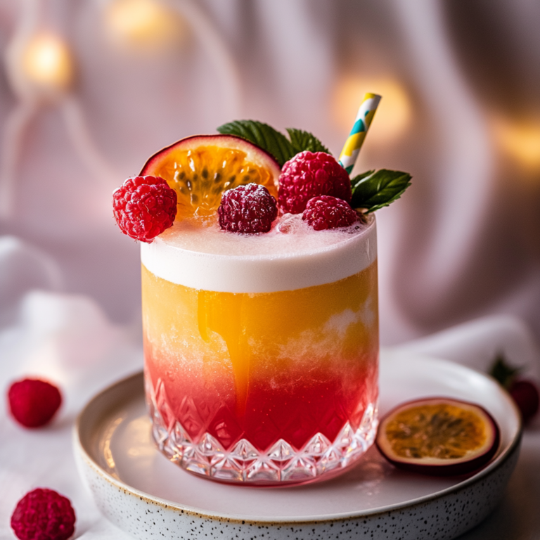 Delightful Raspberry Passionfruit Tequila Sour Recipe