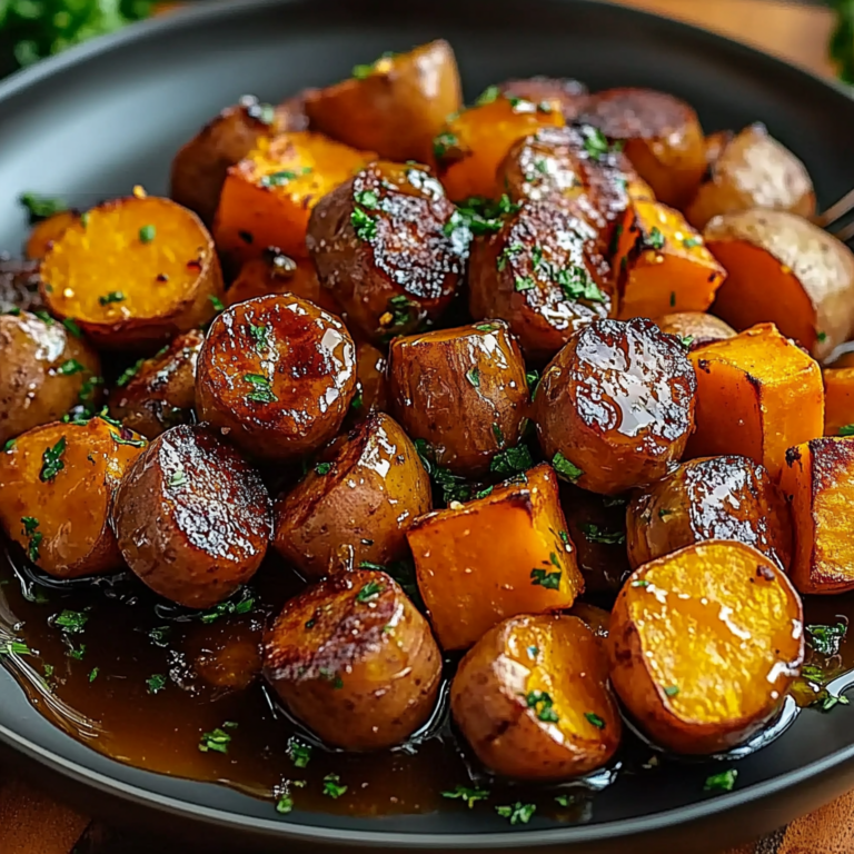 Irresistible Sausage and Sweet Potatoes with Honey Garlic…
