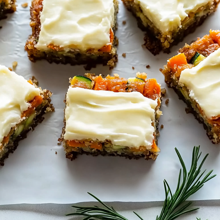 Irresistible Spiced Ginger Carrot & Zucchini Bars Recipe