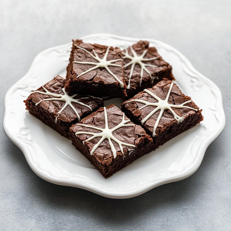 Spooktacular Spider Web Brownies Recipe for Halloween Fun