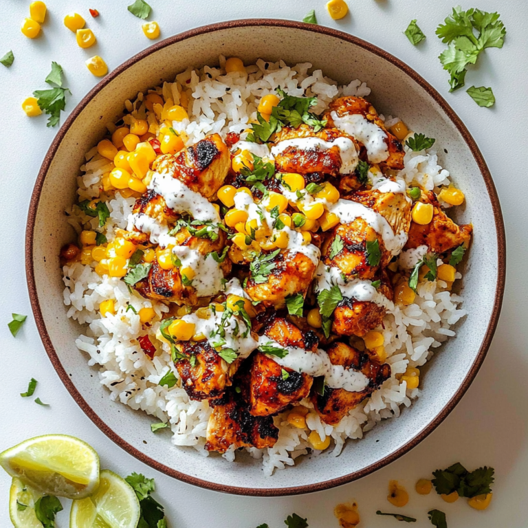 Irresistible Street Corn Chicken Rice Bowl Recipe