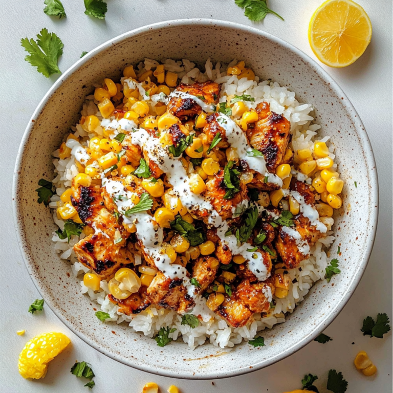 Irresistible Street Corn Chicken Rice Bowl Recipe