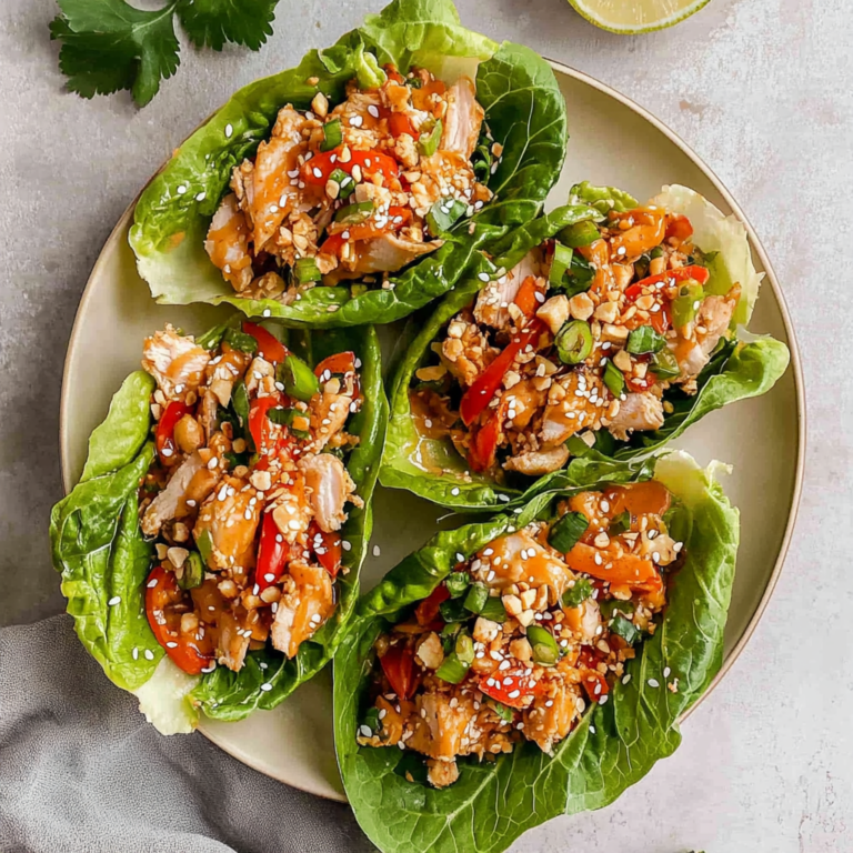 Irresistible Thai Chicken Lettuce Wraps – Healthy & Flavo…