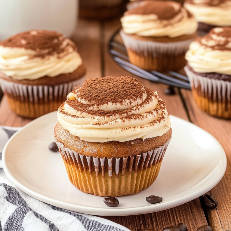 Irresistible Tiramisu Cupcakes with Creamy Frosting