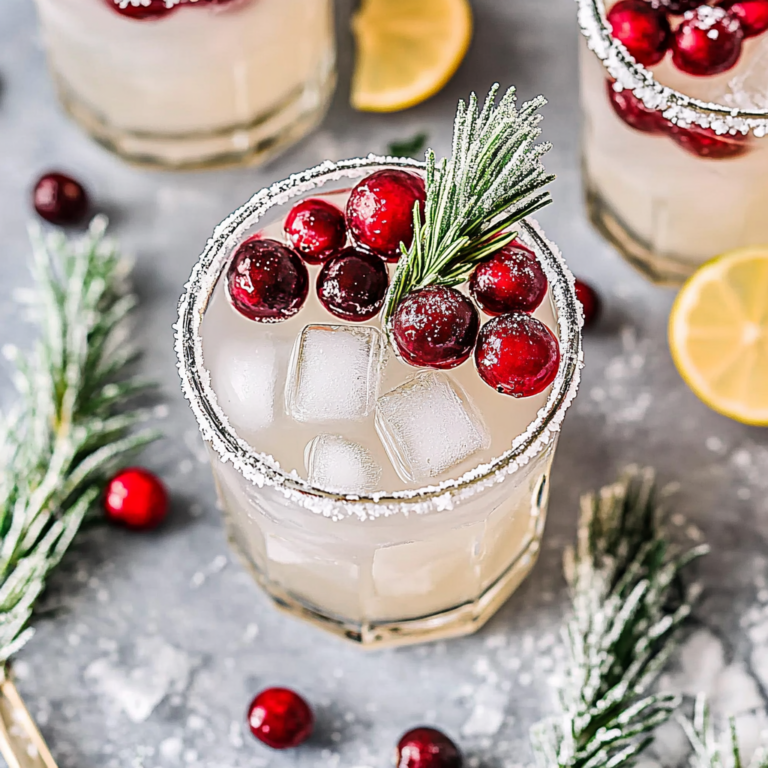Irresistible White Christmas Cranberry Margarita Recipe