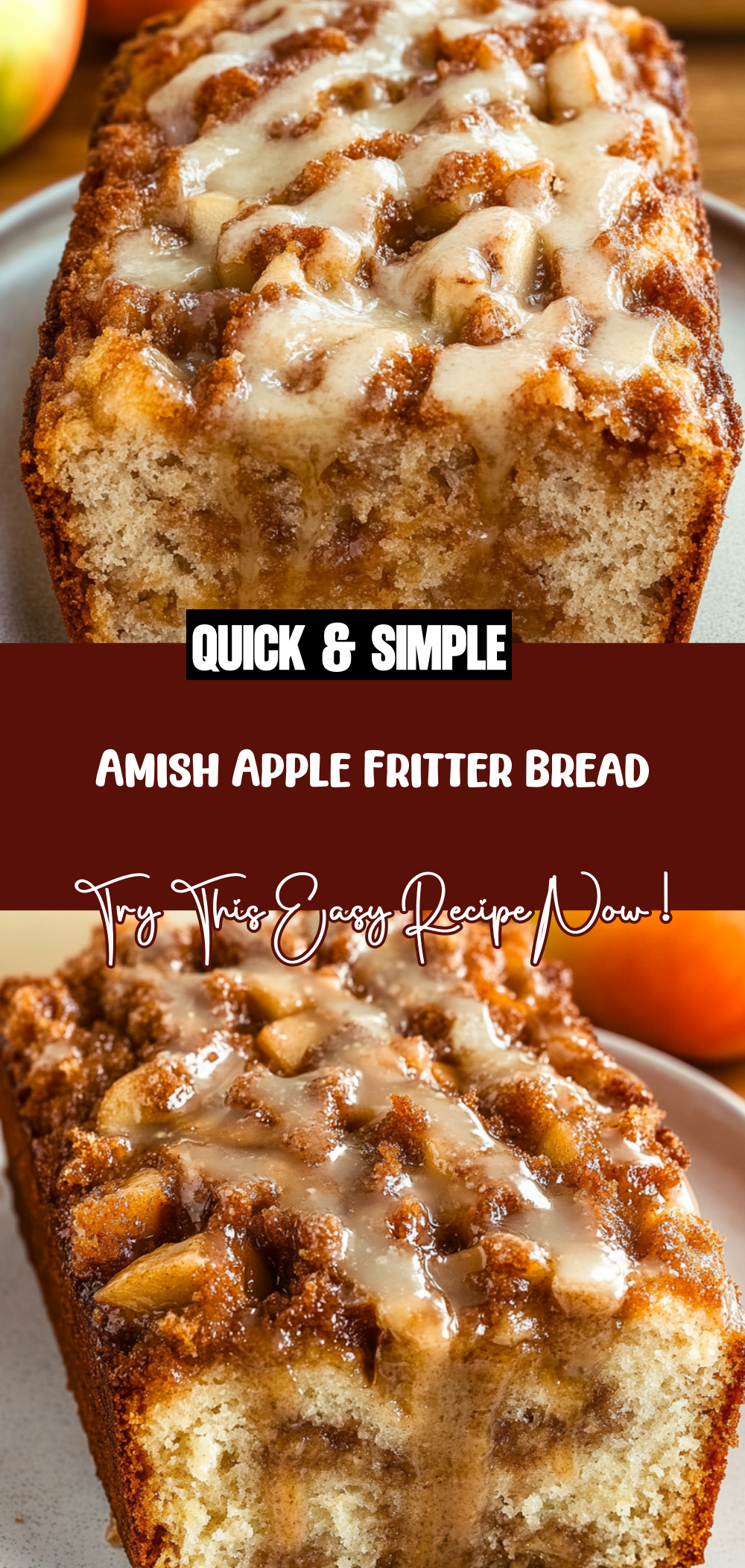 Amish Apple Fritter Bread