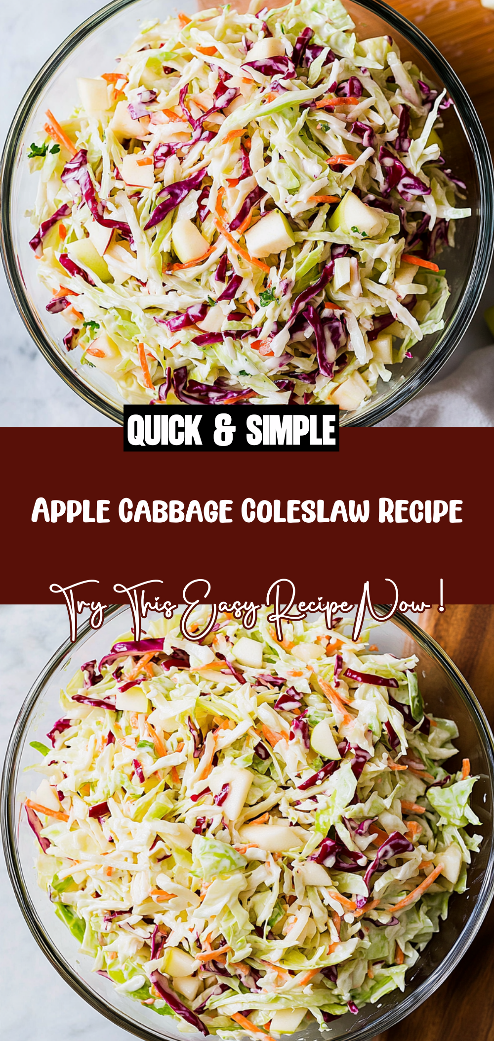 Apple Cabbage Coleslaw Recipe