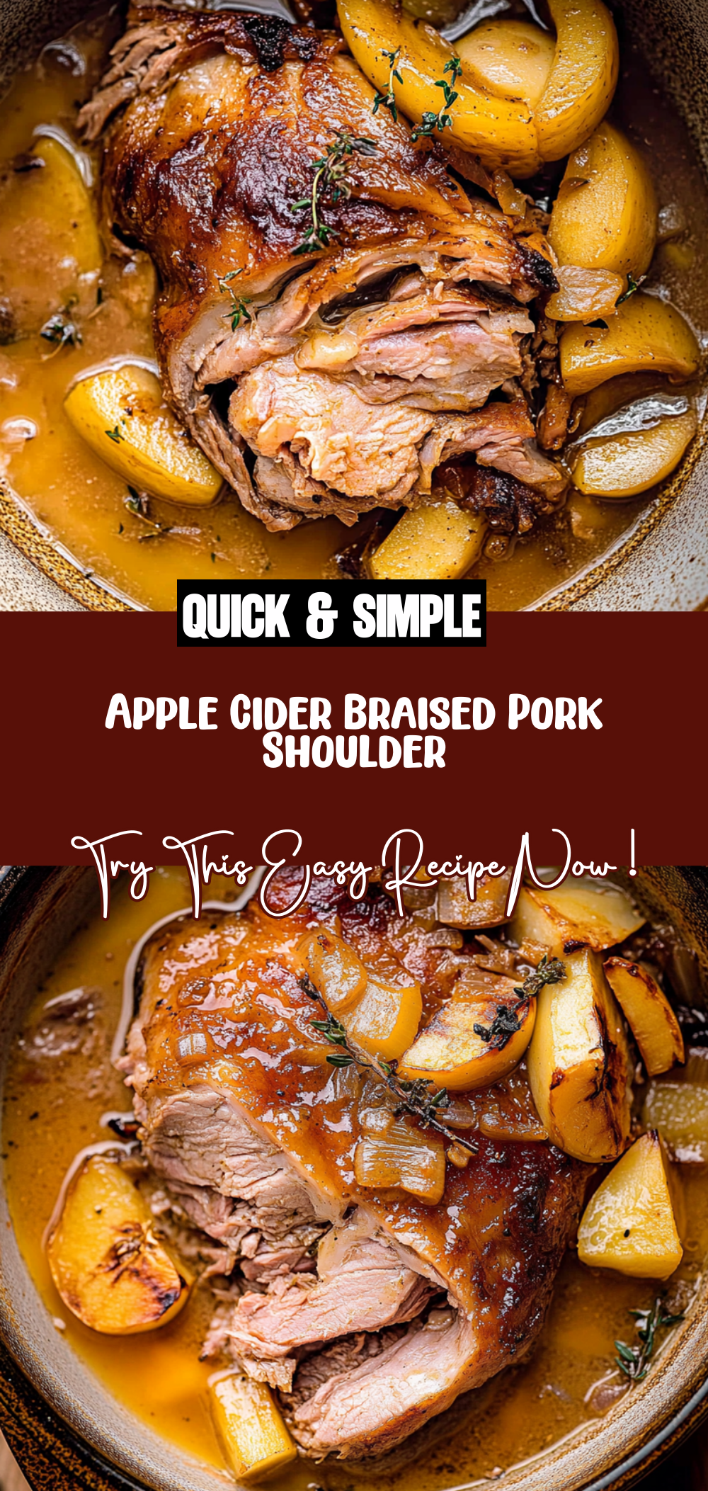 Apple Cider Braised Pork Shoulder