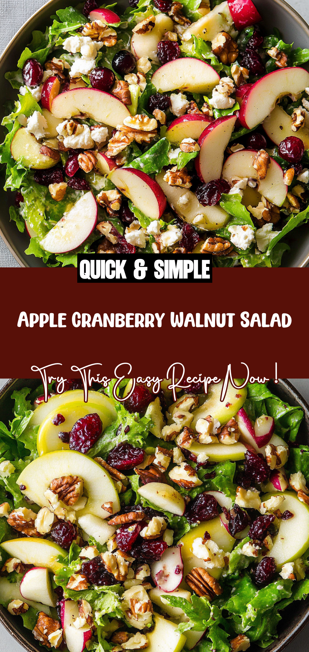 Apple Cranberry Walnut Salad