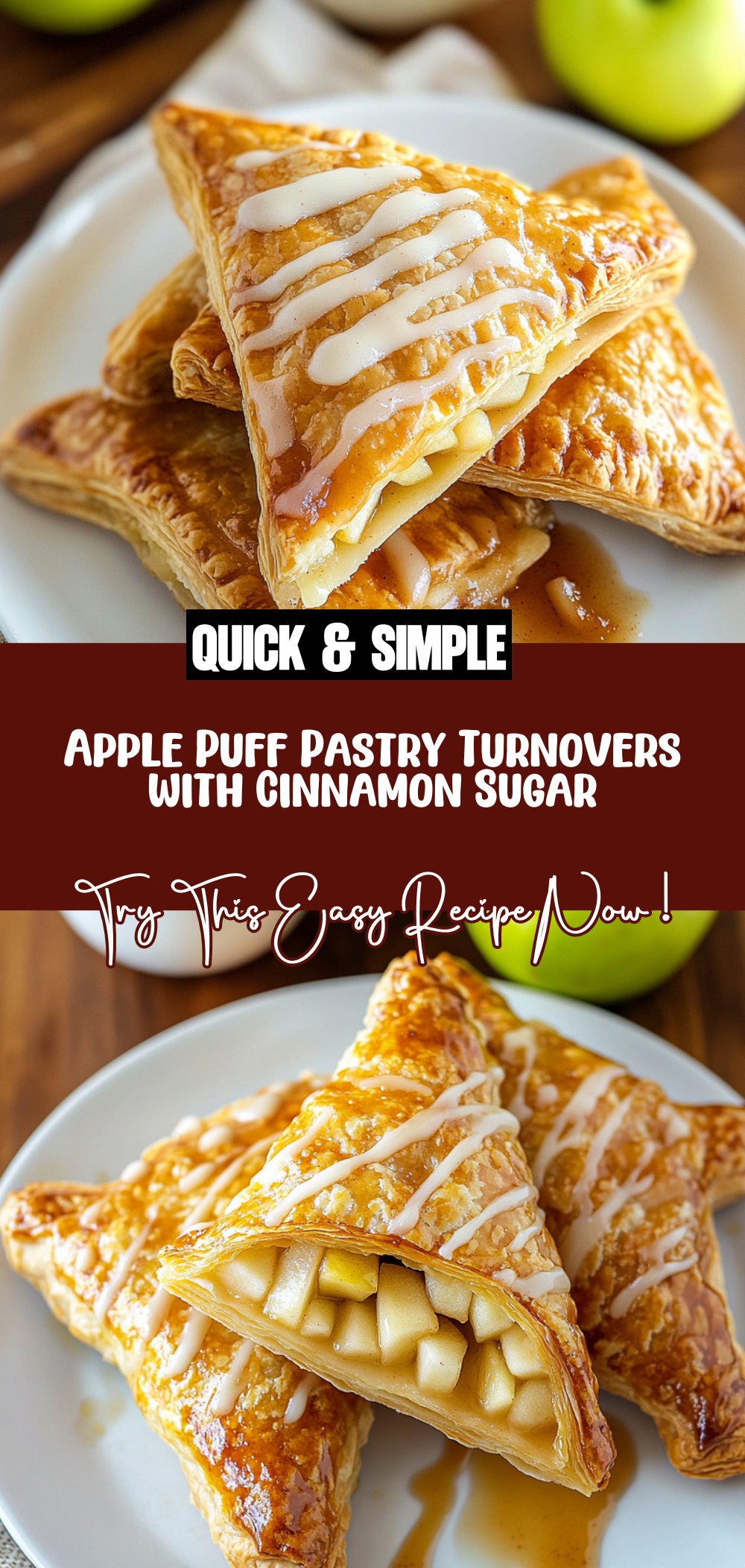 Apple Puff Pastry Turnovers
