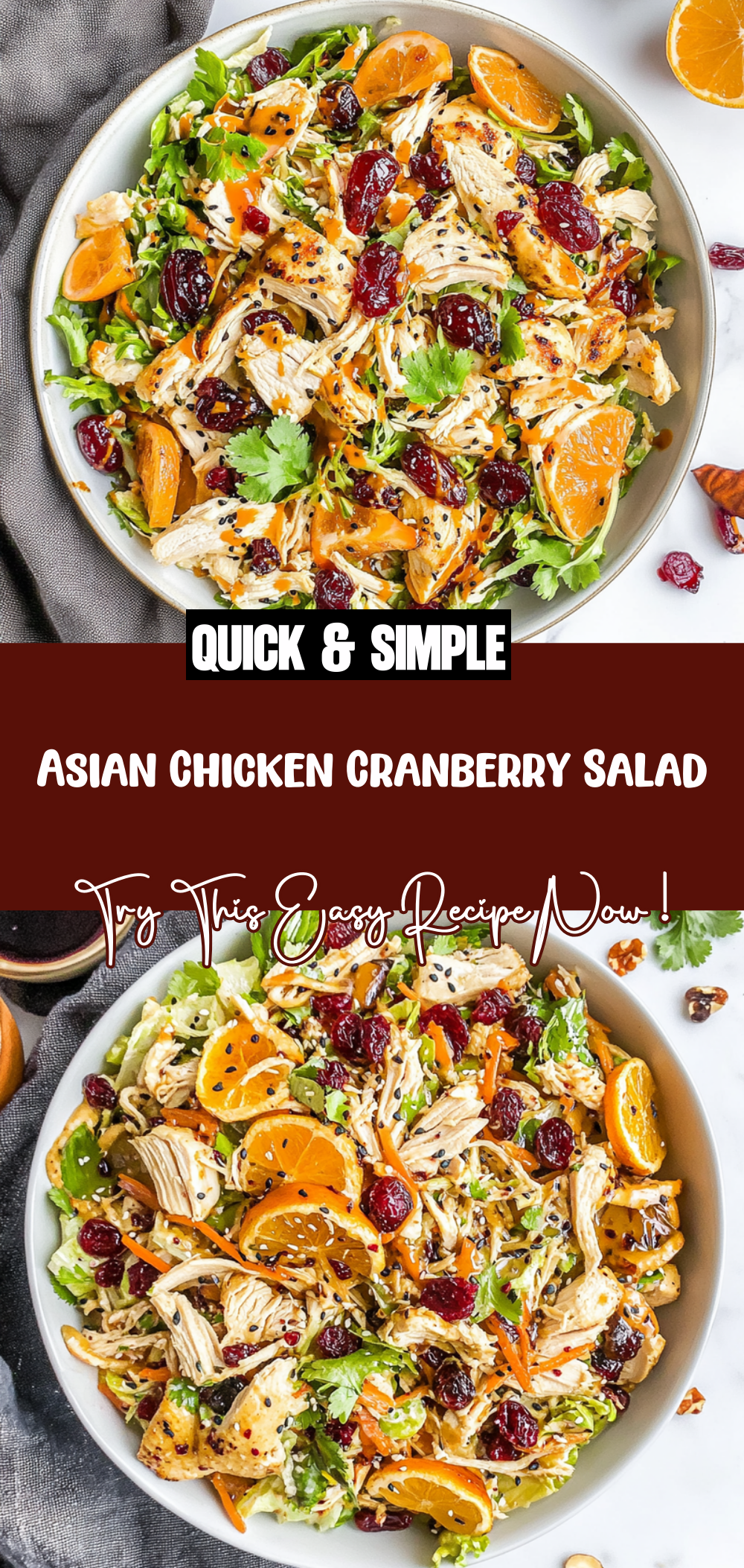 Asian Chicken Cranberry Salad