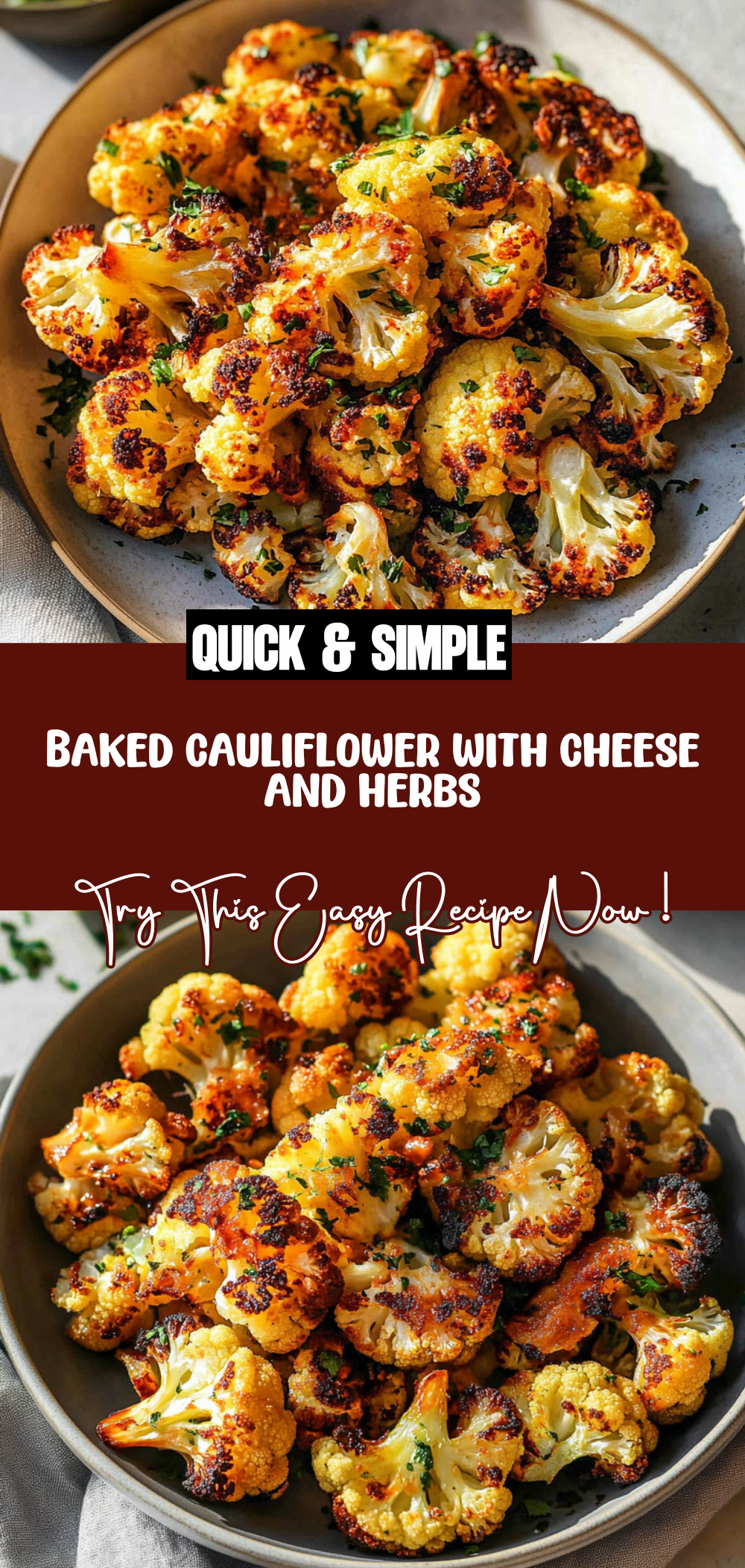 Baked cauliflower