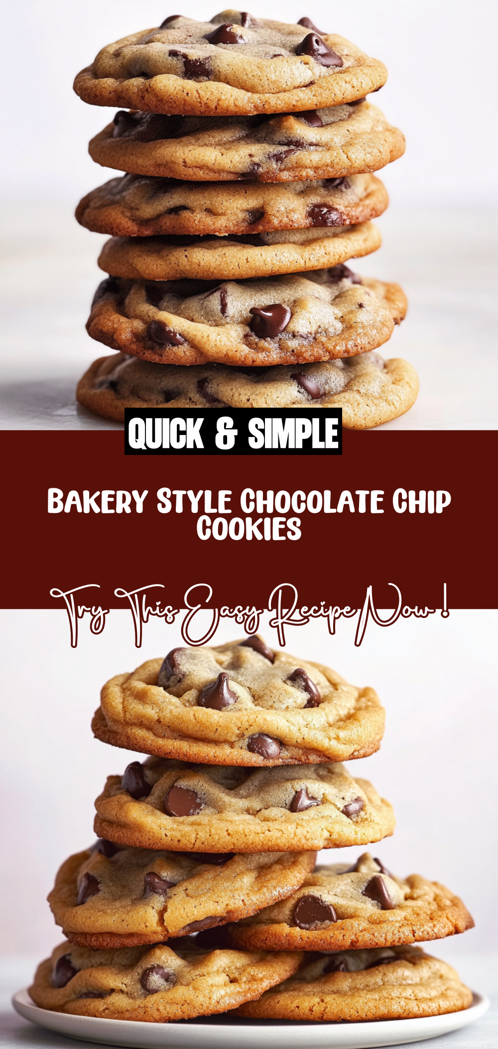 Bakery Style Chocolate Chip Cookies