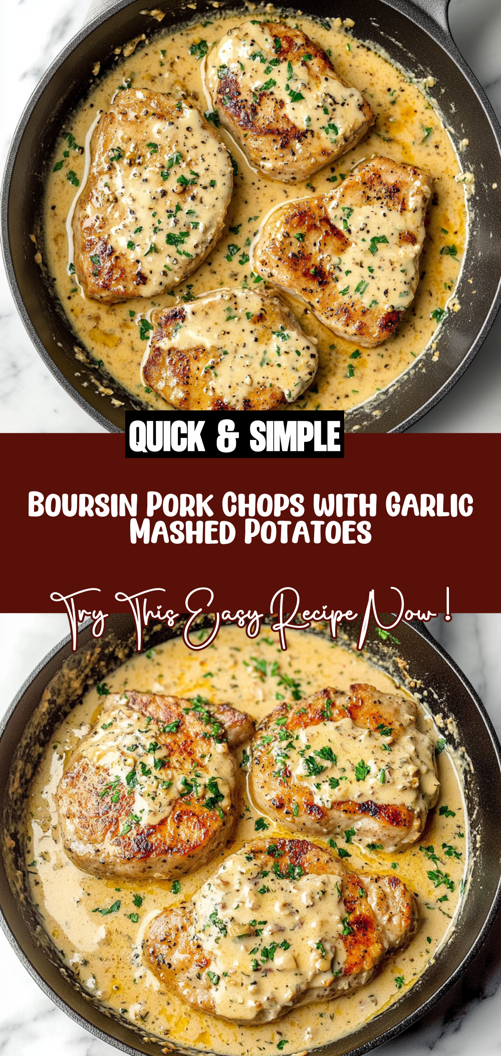 Boursin Pork Chops