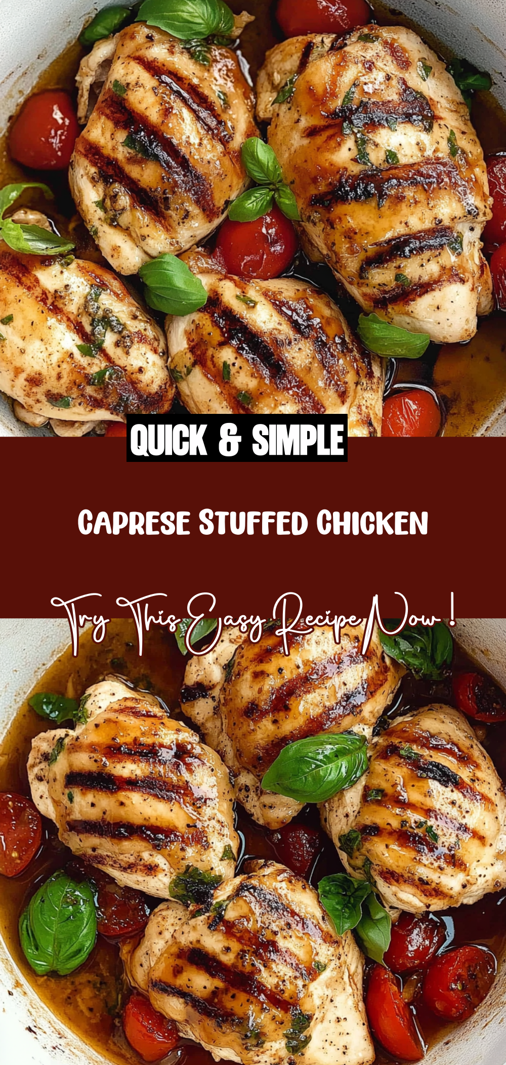 Caprese Stuffed Chicken