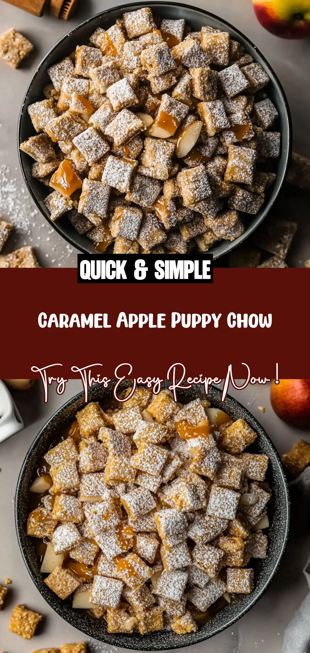 Caramel Apple Puppy Chow
