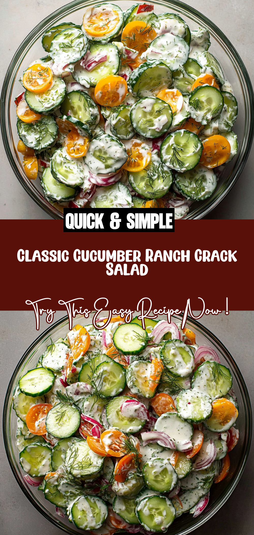 Classic Cucumber Ranch Crack Salad
