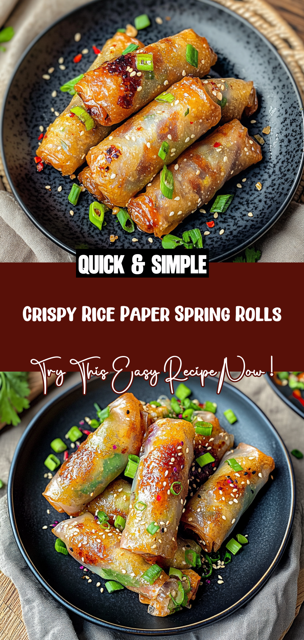Crispy Rice Paper Spring Rolls