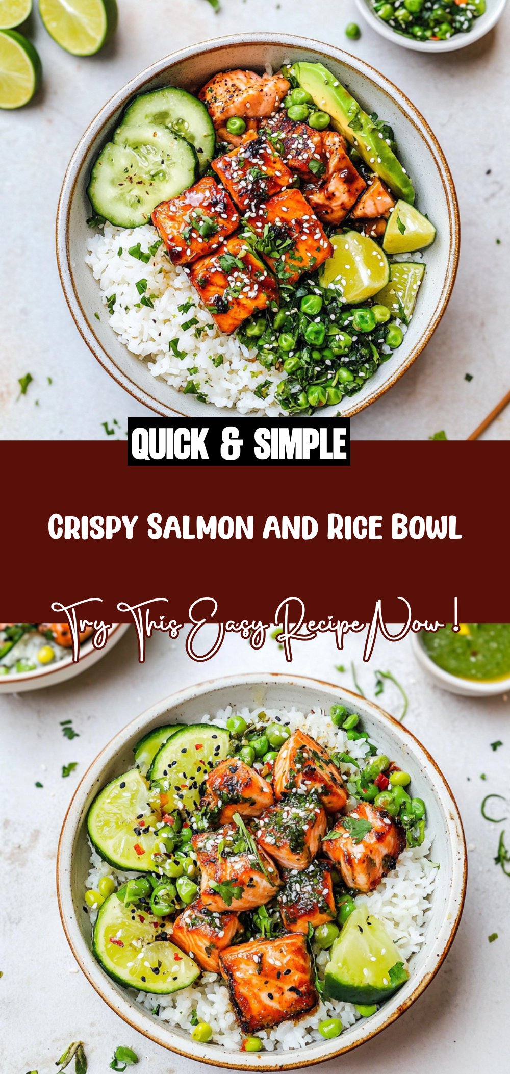 Crispy Salmon and Rice Bowl