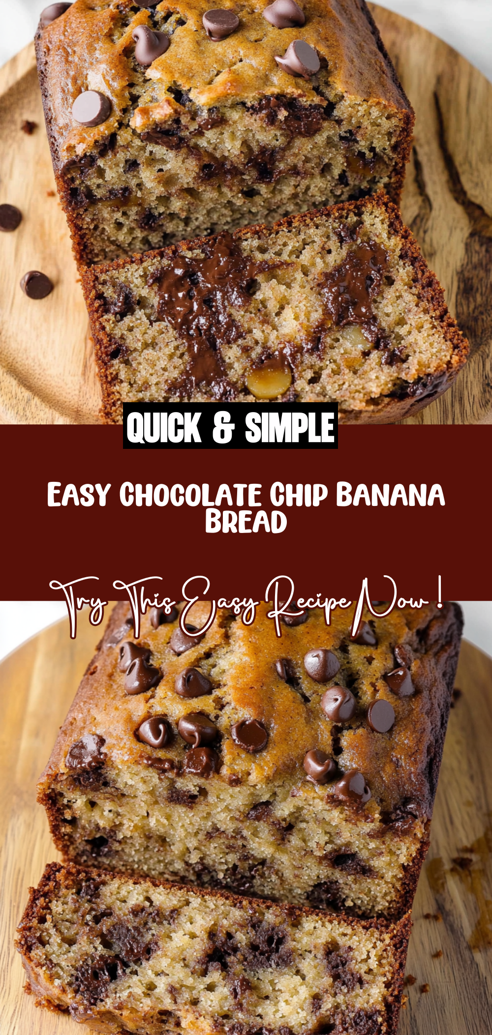 Easy Chocolate Chip Banana Bread
