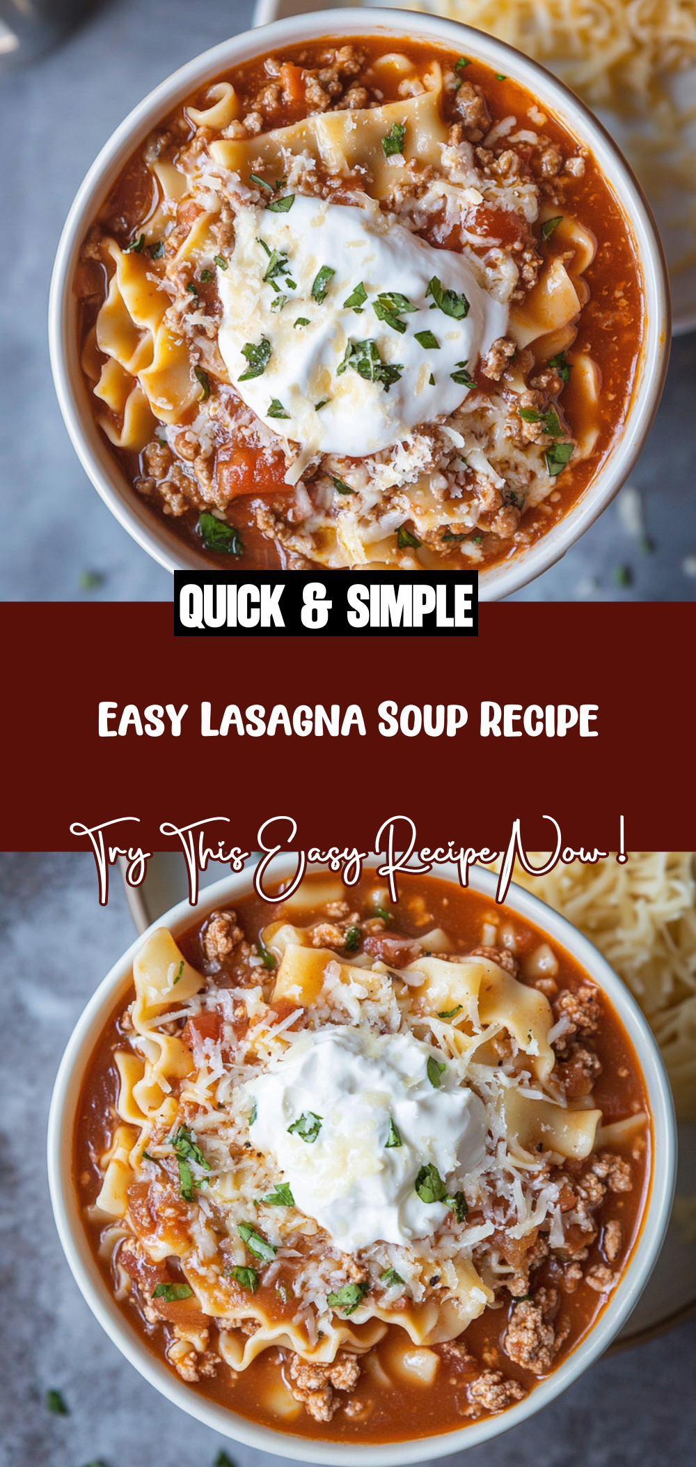 Easy Lasagna Soup Recipe