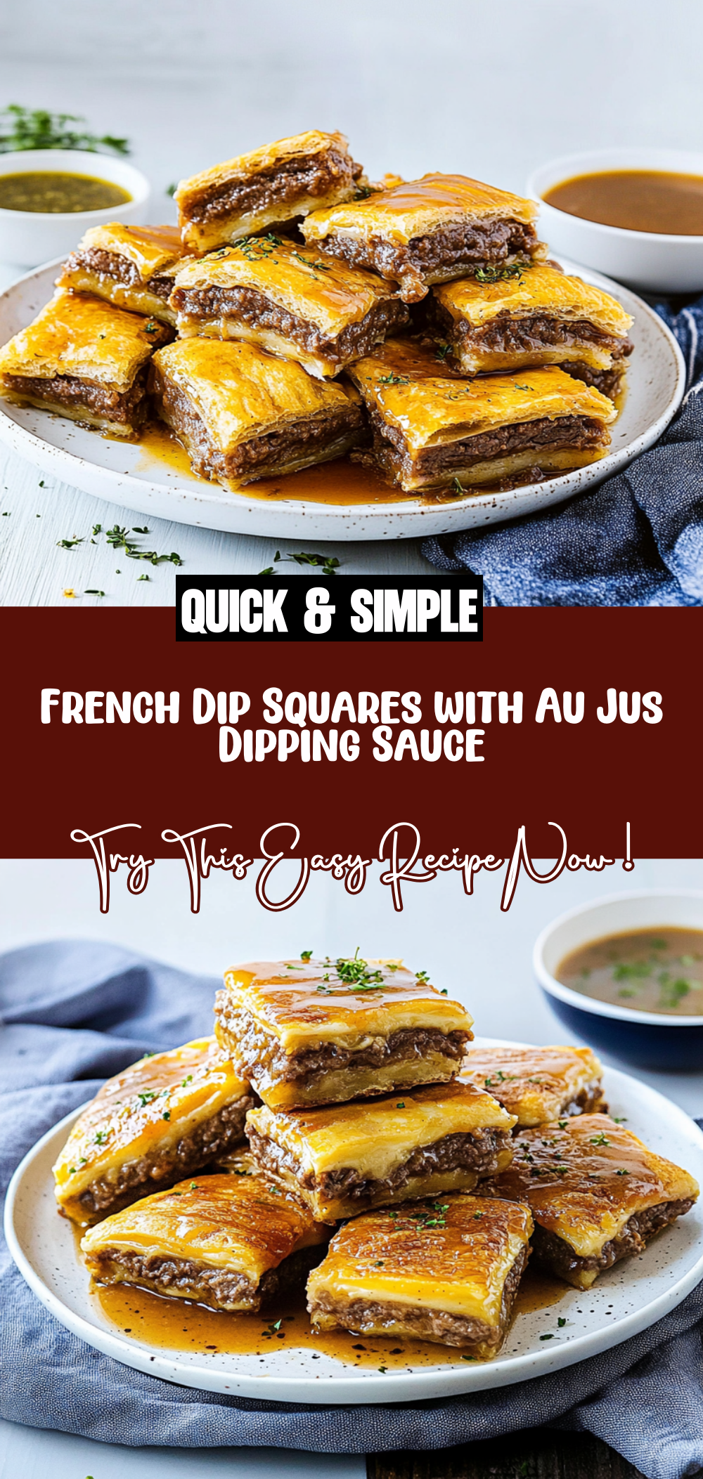 French Dip Squares