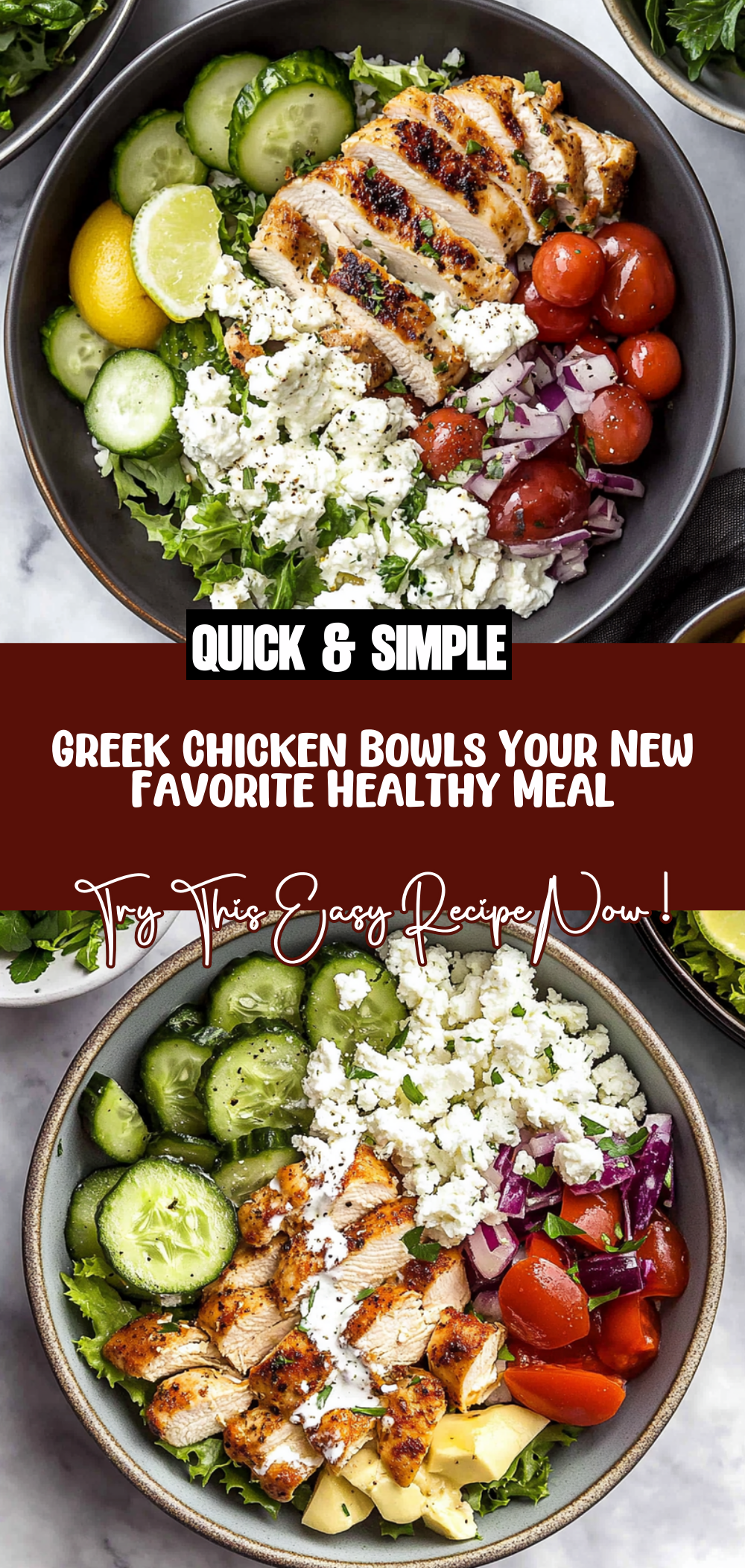 Greek Chicken Bowls: Your New Favorite Healthy Meal