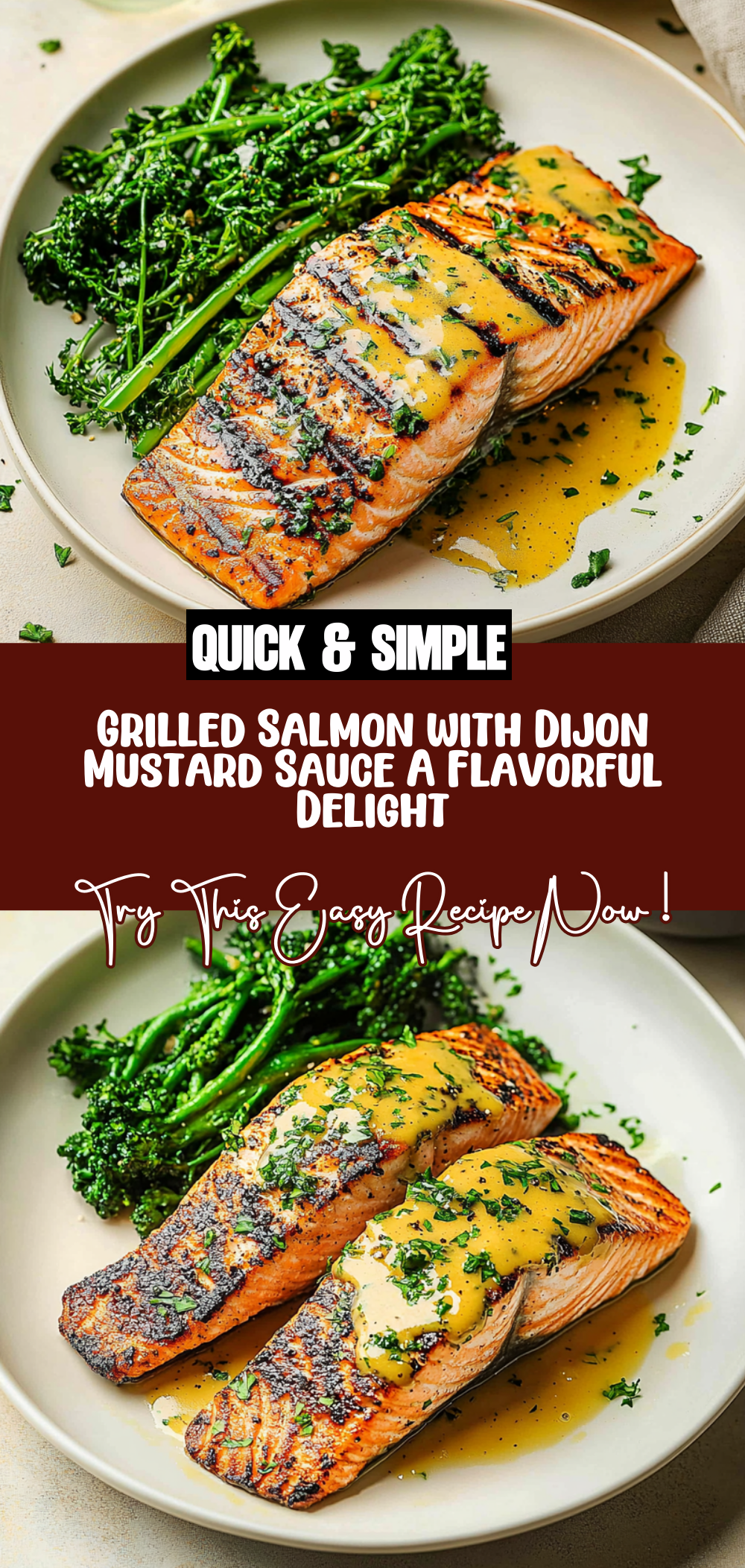 Grilled Salmon with Dijon Mustard Sauce: A Flavorful Delight!