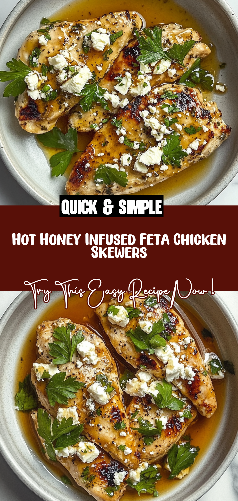 Hot Honey Infused Feta Chicken