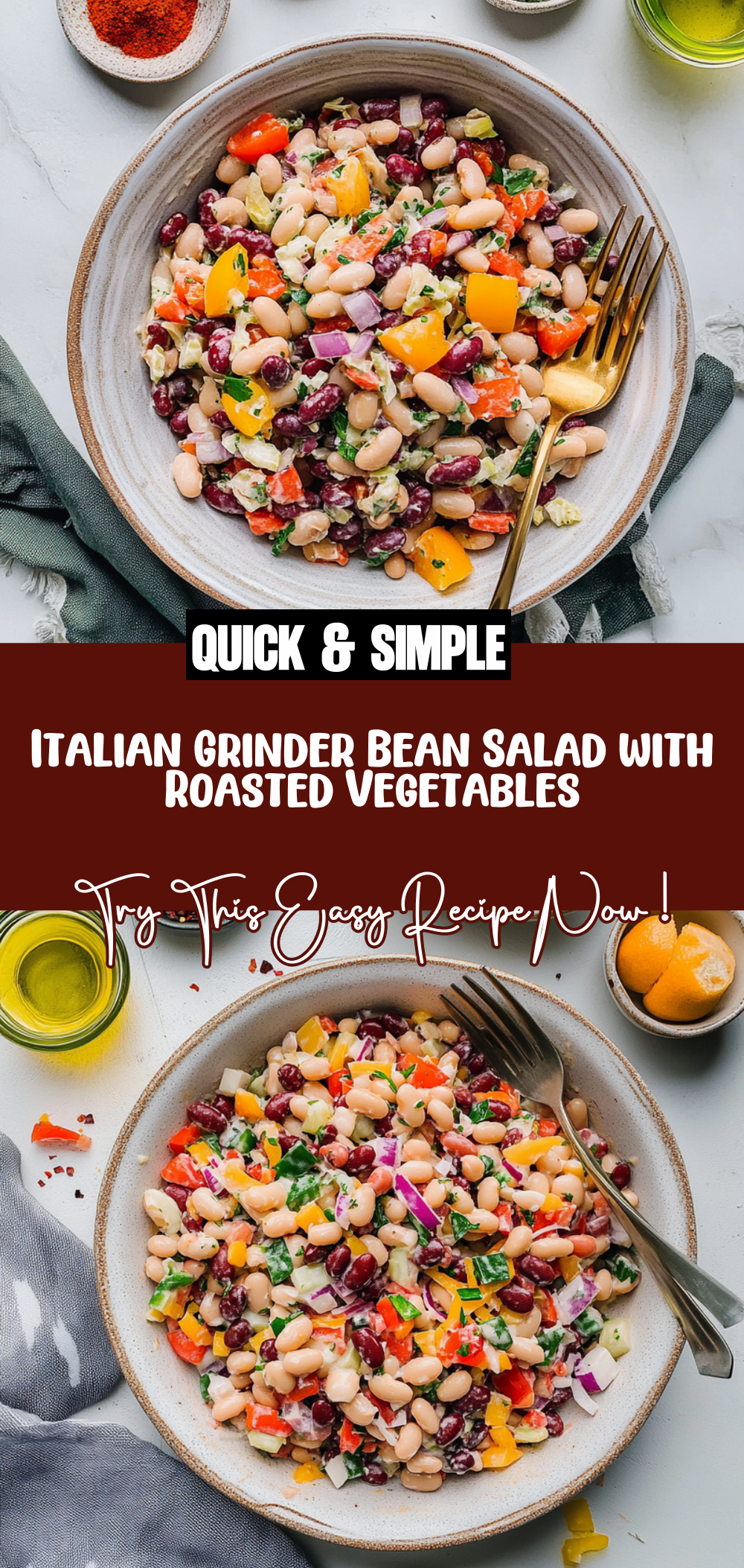 Italian Grinder Bean Salad