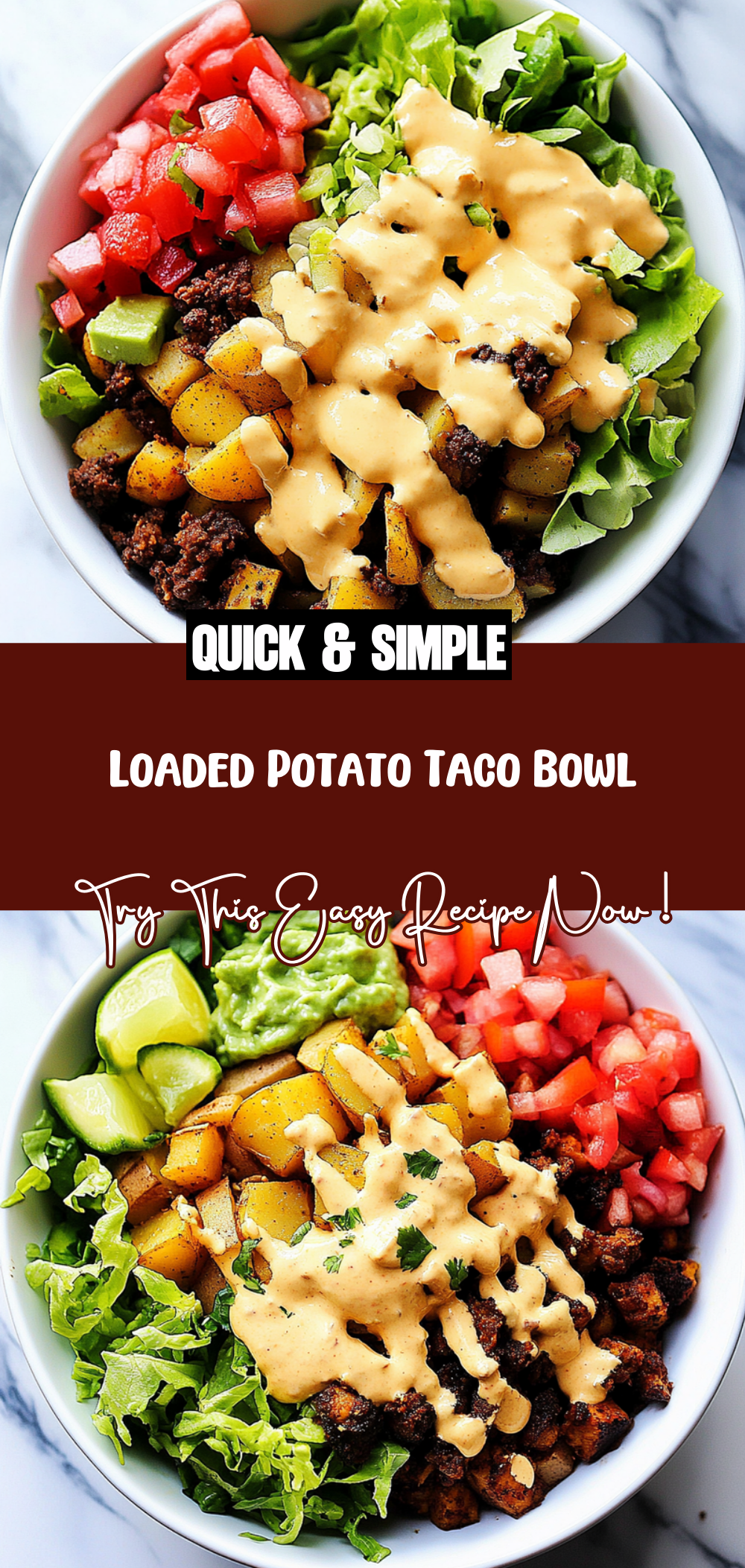 Loaded Potato Taco Bowl