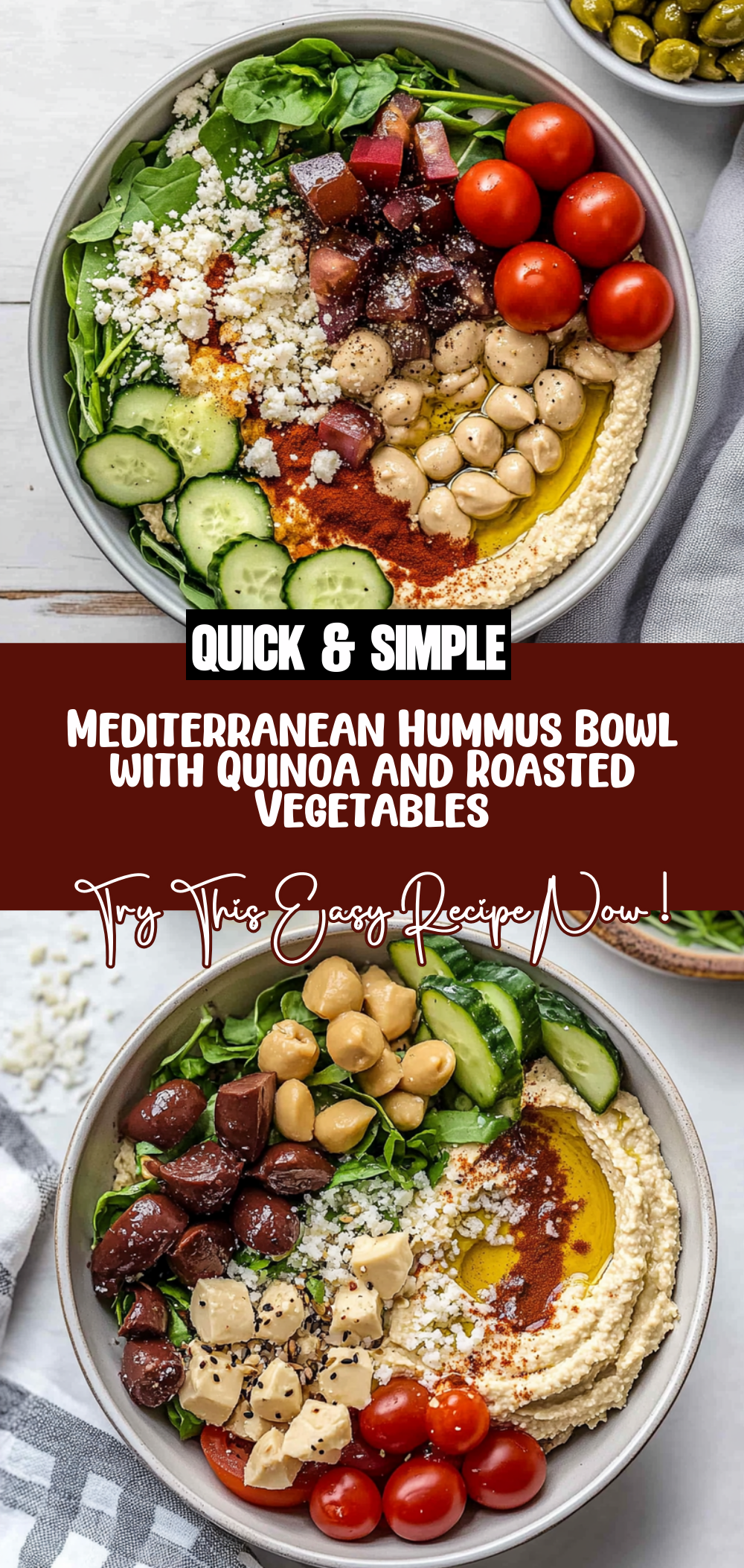 Mediterranean Hummus Bowl
