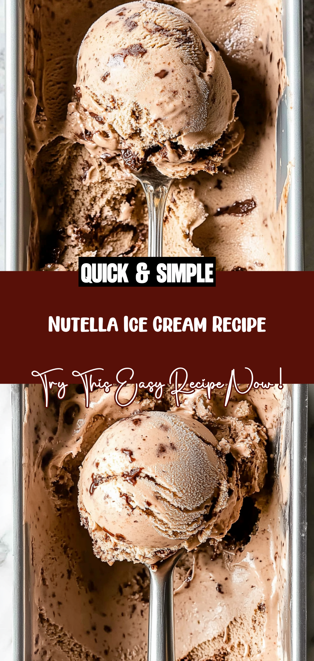 Nutella Ice Cream Recipe