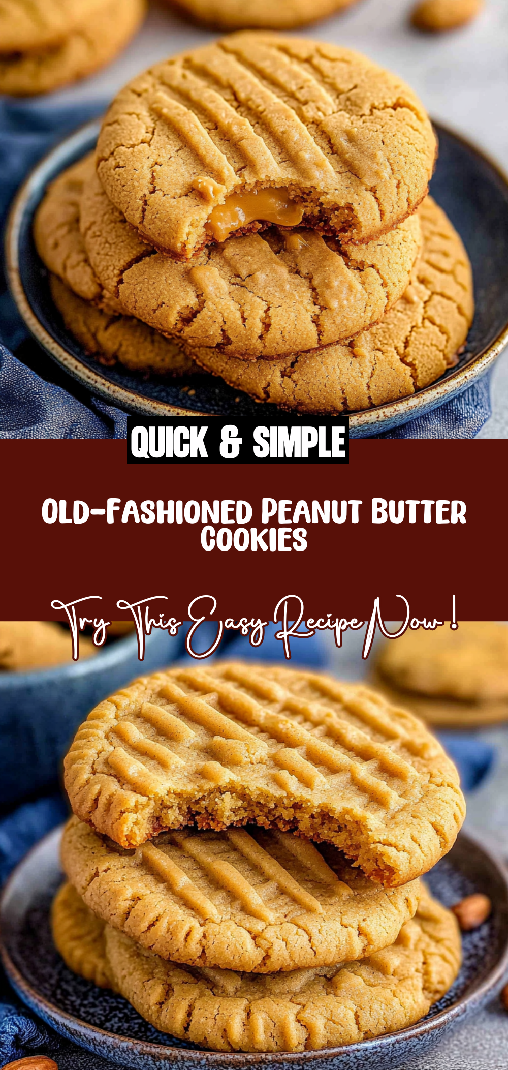 Old-Fashioned Peanut Butter Cookies