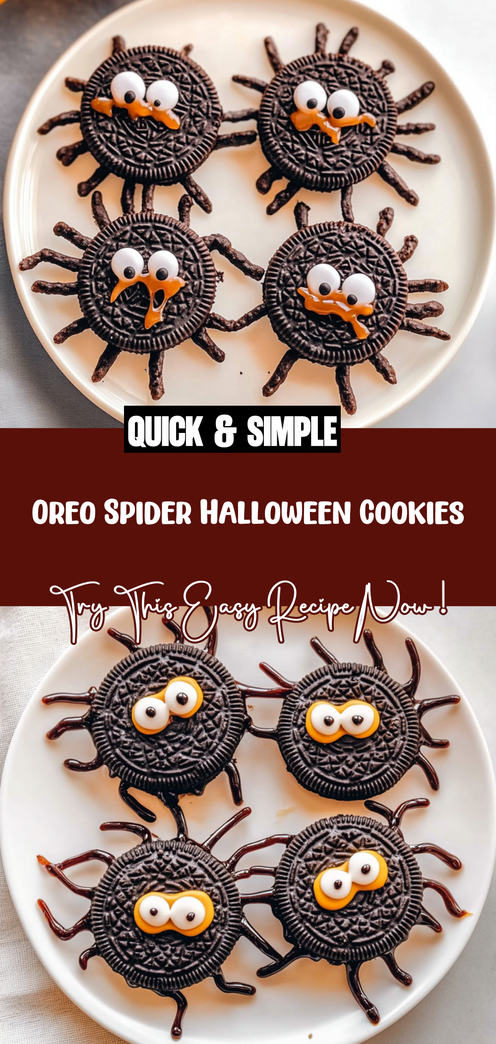 Oreo Spider Halloween Cookies