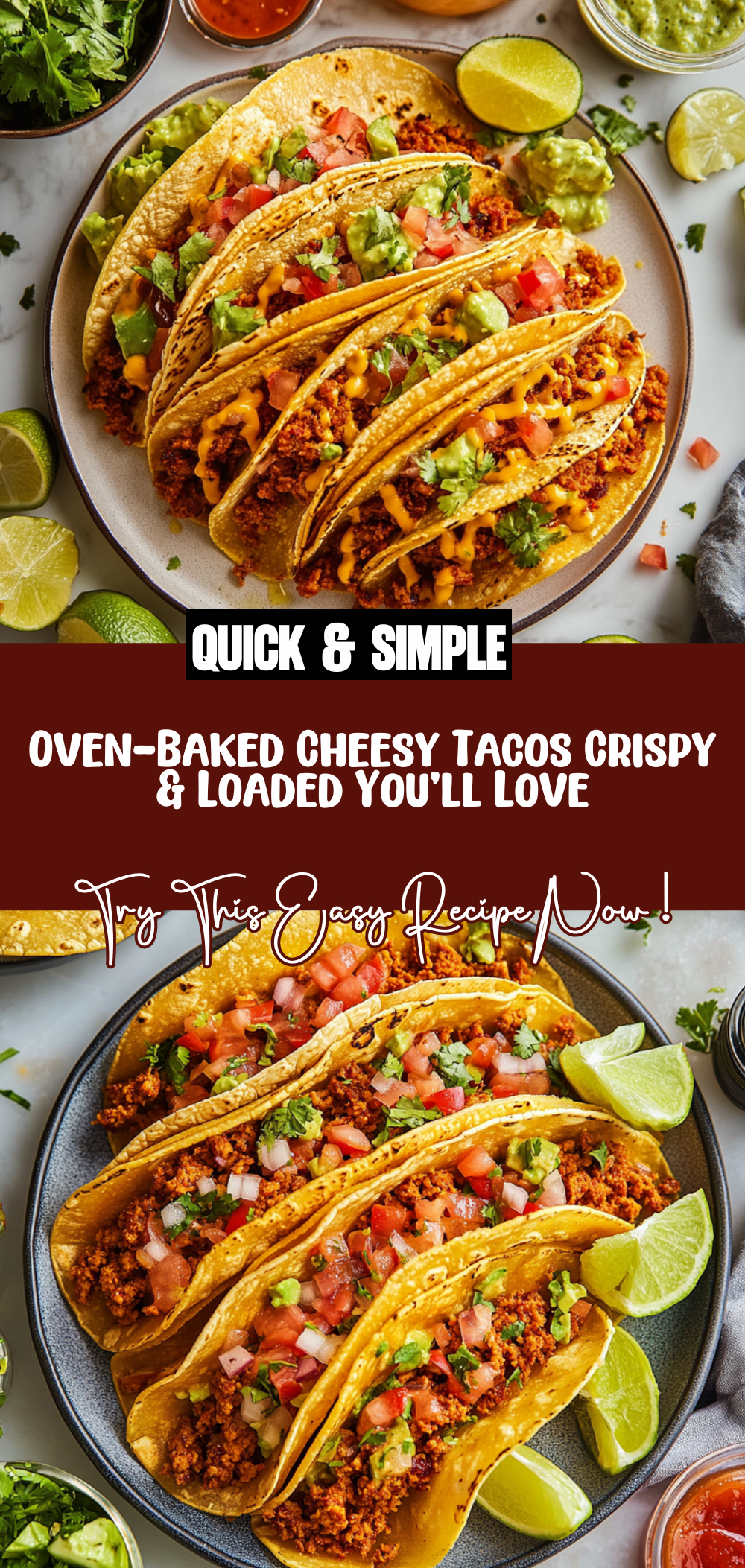Oven-Baked Cheesy Tacos (Crispy & Loaded) You'll Love