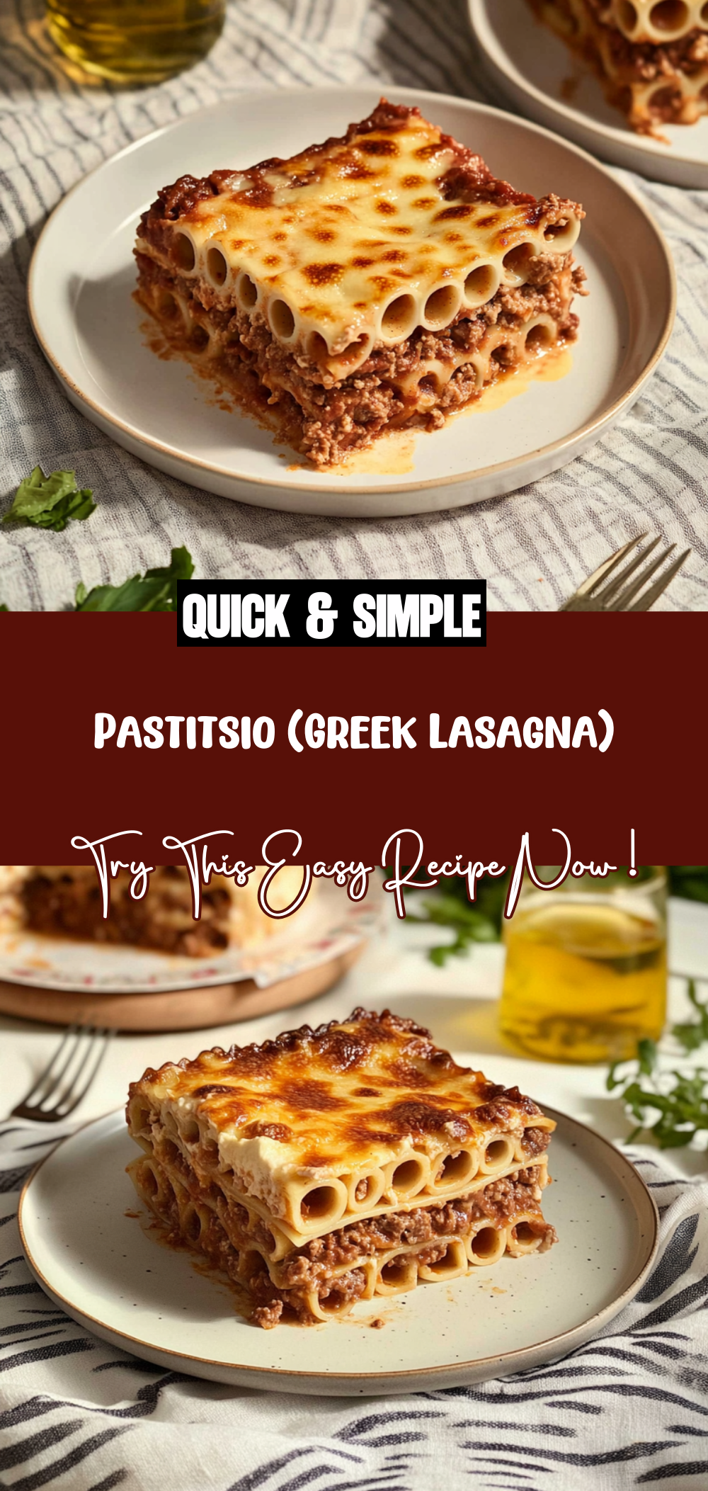 Pastitsio (Greek Lasagna)